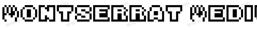 Montserrat Medium 中(TrueType) (West字体转换